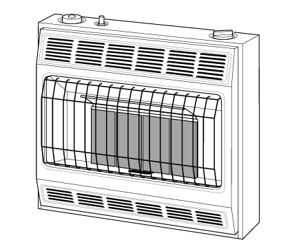 VANGUARD INFRARED GAS WALL HEATER