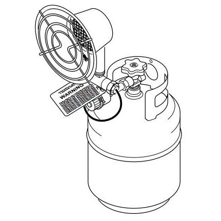 Tank top heater