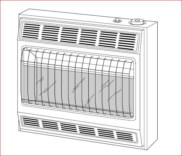 BP2800BTC Vent Free Vanguard wall Heater