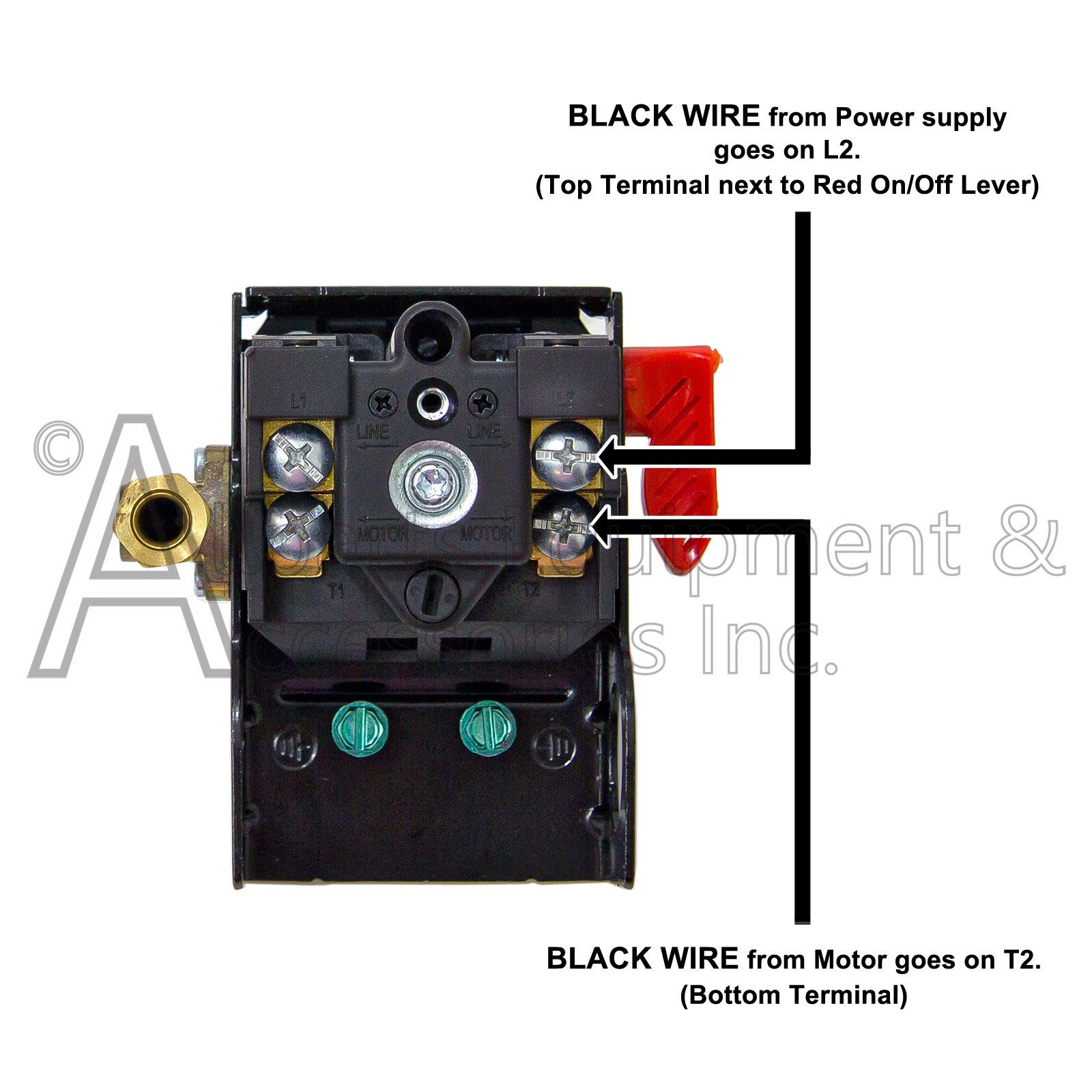 Z-AC-0809 PRESSURE SWITCH 4 PORT ON/OFF 110-135