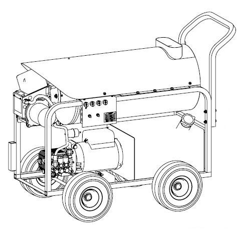 DD1003 Delco hot water electric pressure washer