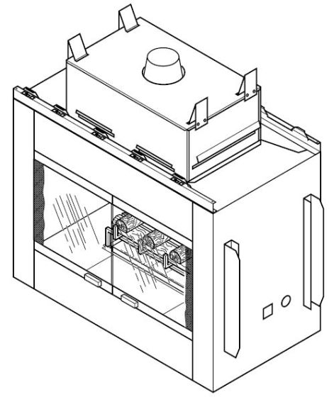 GL36STP FIREPLACE 2 SIDES SEE THROUGH NATURAL GAS