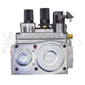 The 901917 gas valve with directional arrow indicating gas flow direction.