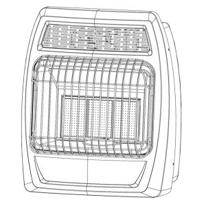 IR18DTL-2 DYNA-GLO VENT-FREE 18,000 BTU GAS WALL HEATER