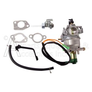 CARBURETOR WITH BLACK PLASTIC LEVER AND NEW FUEL VALVE
