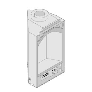 Direct Vent 21 in. Fireplace with Millivolt Piezo Ignitor