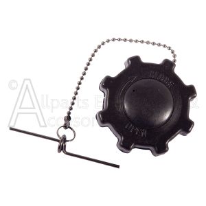 Front of 70-006-0100 replacement fuel cap and gasket assembly with retainer