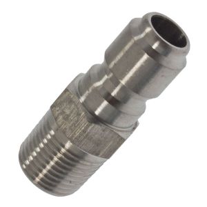 Stainless Steel 3/8 QC Male Plug