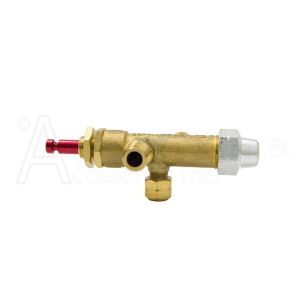 Side view of valve