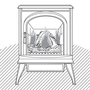 JDVRN Jefferson Natural Gas Millivolt Direct Vent Heater.