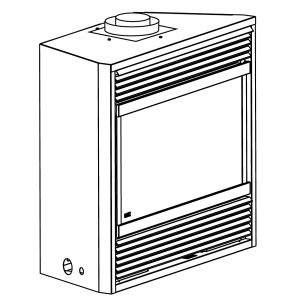 33BDVT 15000 BTU Majestic Vermont Castings Builder Top Vent Fireplace