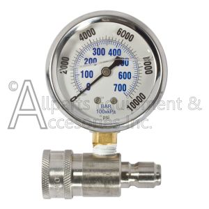 Pressure Test QC Gauge Kit 10,000 PSI