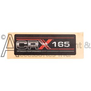 Decal for CRX165 Recoil Housing