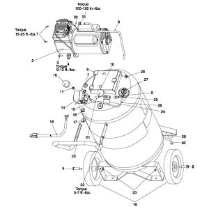 AIR COMPRESSOR 5.5HP 25G 1STG
