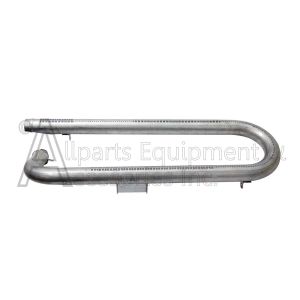 Top side view of tube burner