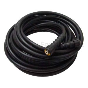 View of hose coiled