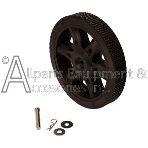 WHEEL, SVC KIT 12" BLACK W/AXLE,CLIP,WASH