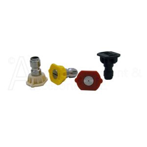 4-Piece Nozzle Set with 1/4 Quick-Connect Fittings | 0°/15°/40°/Soap
