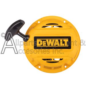The yellow 7111124 recoil starter for DeWalt pressure washers.