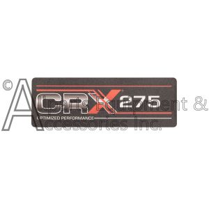 Decal for CRX275 Recoil Housing