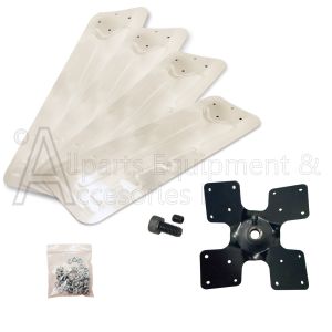 90-003-0400 fan blade assembly kit 4 silver blades 21 5/16 inches