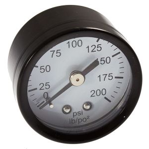 GAUGE 0-200 PSI 1 3/4 ROUND 1/8 MPT REAR