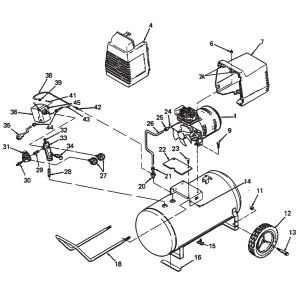 AF18-1 DeVilbiss Oil-Free 1.0 HP Air Compressor