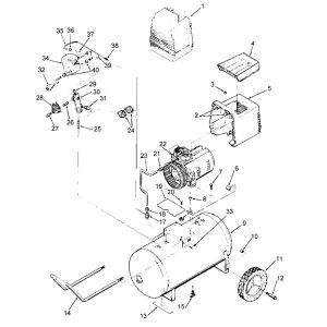Oil free 3.5 HP Air compressor