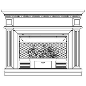 BD23TCC-2-LO Vent-Free Fireplace