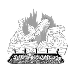 DESA VENTED NATURAL GAS LOG SET