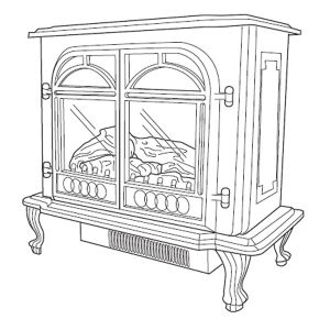 Electric stove with remote