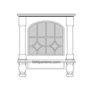 COMFORT GLOW CAST IRON FIREPLACE