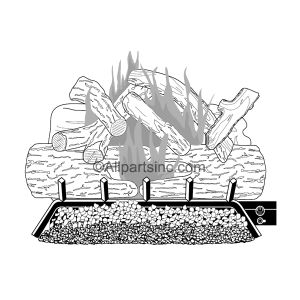 COMFORT GLOW VENTED GAS LOG SET