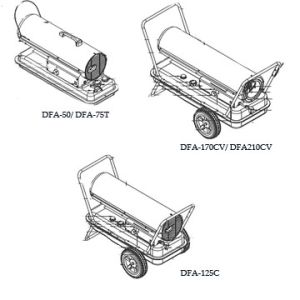 210,000 BTU Construction heater