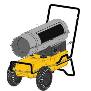 FORCED AIR KEROSENE CONSTRUCTION HEATER