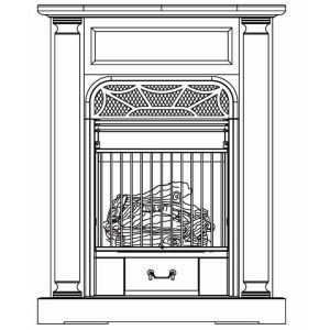 Vent free fireplace