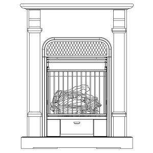 Vent free fireplace