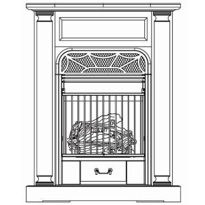 Vent free fireplace