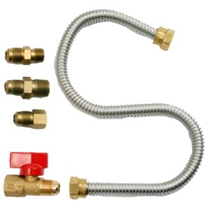 Universal gas appliance hookup