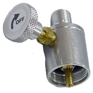 Propane post adapter valve