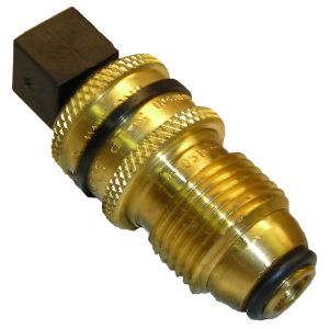 Propane gas fill quick connector