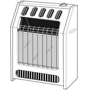 GLOW WARM VENT FREE WALL HEATER