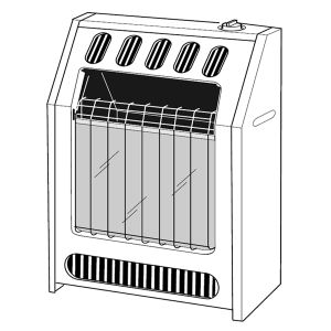 GLOW WARM VENT FREE WALL HEATER