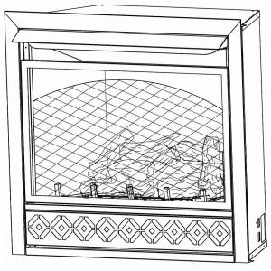 Vent free gas fireplace insert