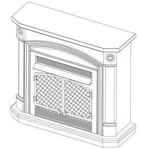 VENT-FREE FIREPLACE