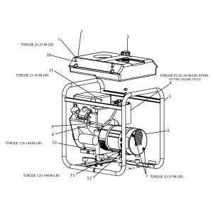 GENER 7000W 14HP B&S