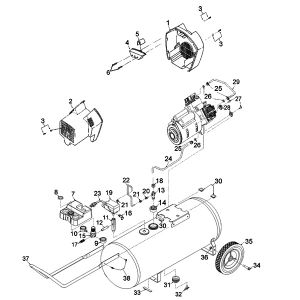 GFTVC6030  6HP 30Gall Air compressor