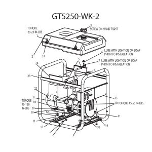 GENERATOR  5000W 10HP TEC
