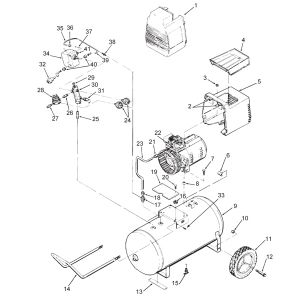 4.0HP 12Gall Air compressor