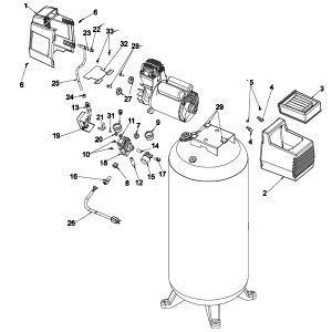 5.0HP 30Gall Air compressor